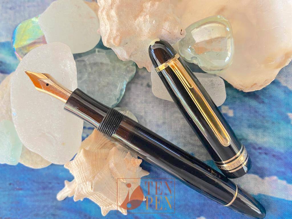MONTBLANC 144 BLACK CELLULOID 1950 S OBB NIB Tenpen By
